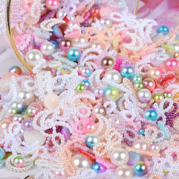 Mix Size Half Round Heart Star Flower Bow Pearls Bead Garment | Etsy