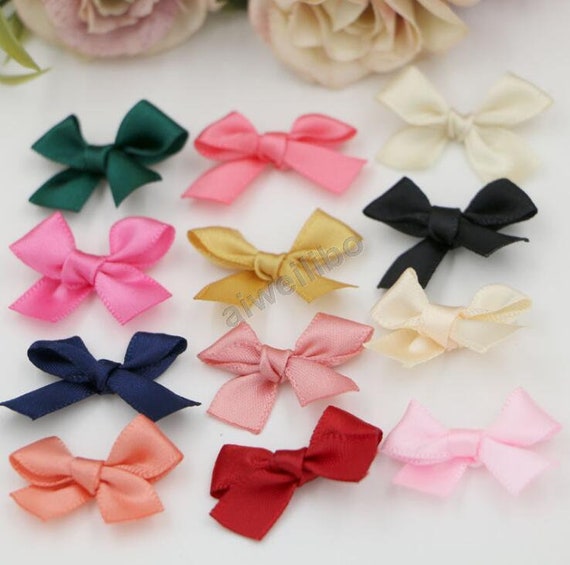Satin Ribbon Bows fabric Bows diy Hair Bows wholesale Bows bow