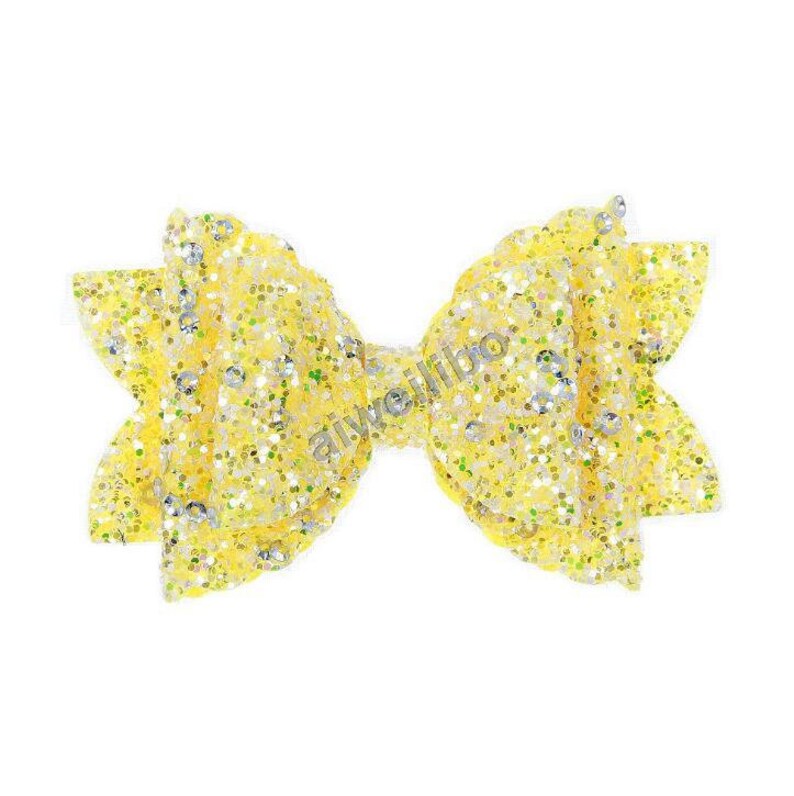 Set Of 12 Large 5 Inches Rose Gold Sequin Bows,DIY Wholesale Bows/ NO CLIP