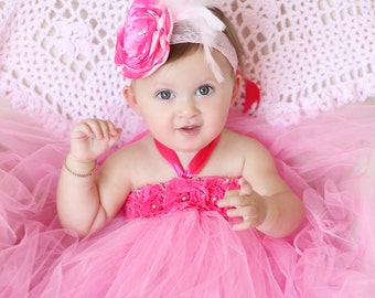 hot pink baby dress