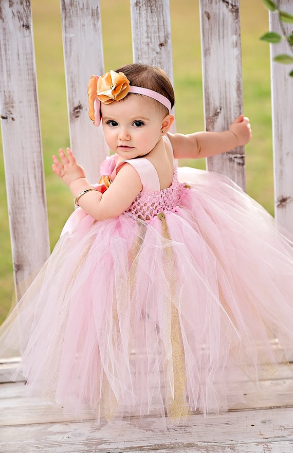 rose gold tutu dress baby
