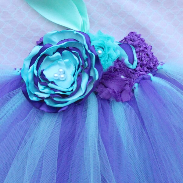 Summer Purple Beautiful Tutu Skirt Birthday Dress main image 1