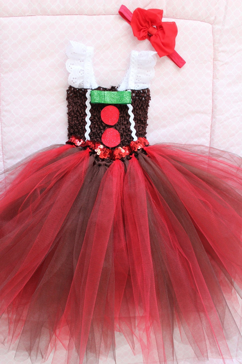 gingerbread tutu dress