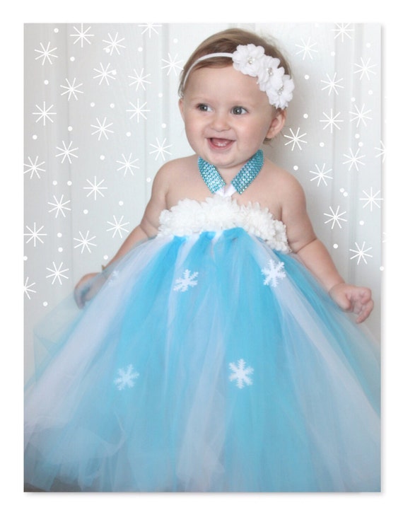 snowflake baby dress