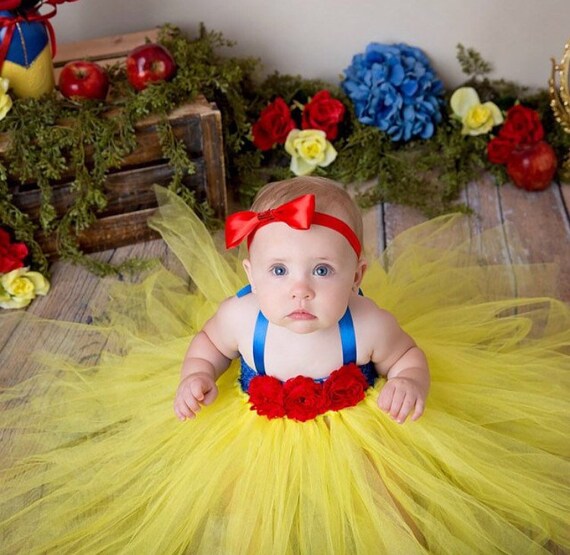 Disney Baby Princess Snow White Infant Costume Shoes Headband 6