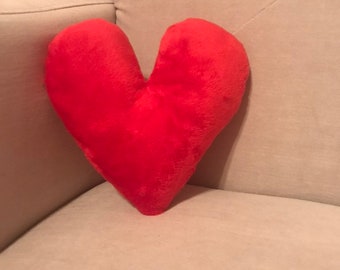 Shaped Pillow Plush Decorative Throw Pillow Sleeping Cushion for Valentine' s Day Birthday 40x35cm Heart Red for Decoration Noel