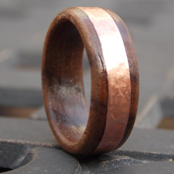 Wood Metal Ring - Etsy