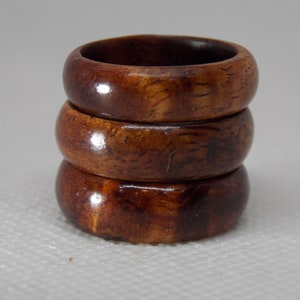 Hawaiian Koa wood ring Colorful curly Koa wood ring handmade wood ring unisex exotic wood ring solid Koa wood ring quality koa wood ring image 10