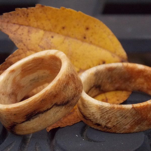 American Spalted Sycamore wood ring custom made any size wood ring unique Maple wood ring Cool wood ring handmade wood ring American Maple