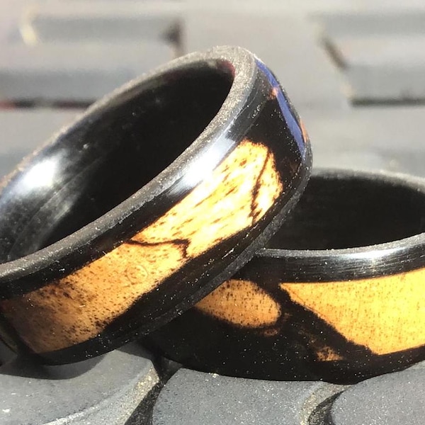 Ebony Wood Bridge Ring main image 0
