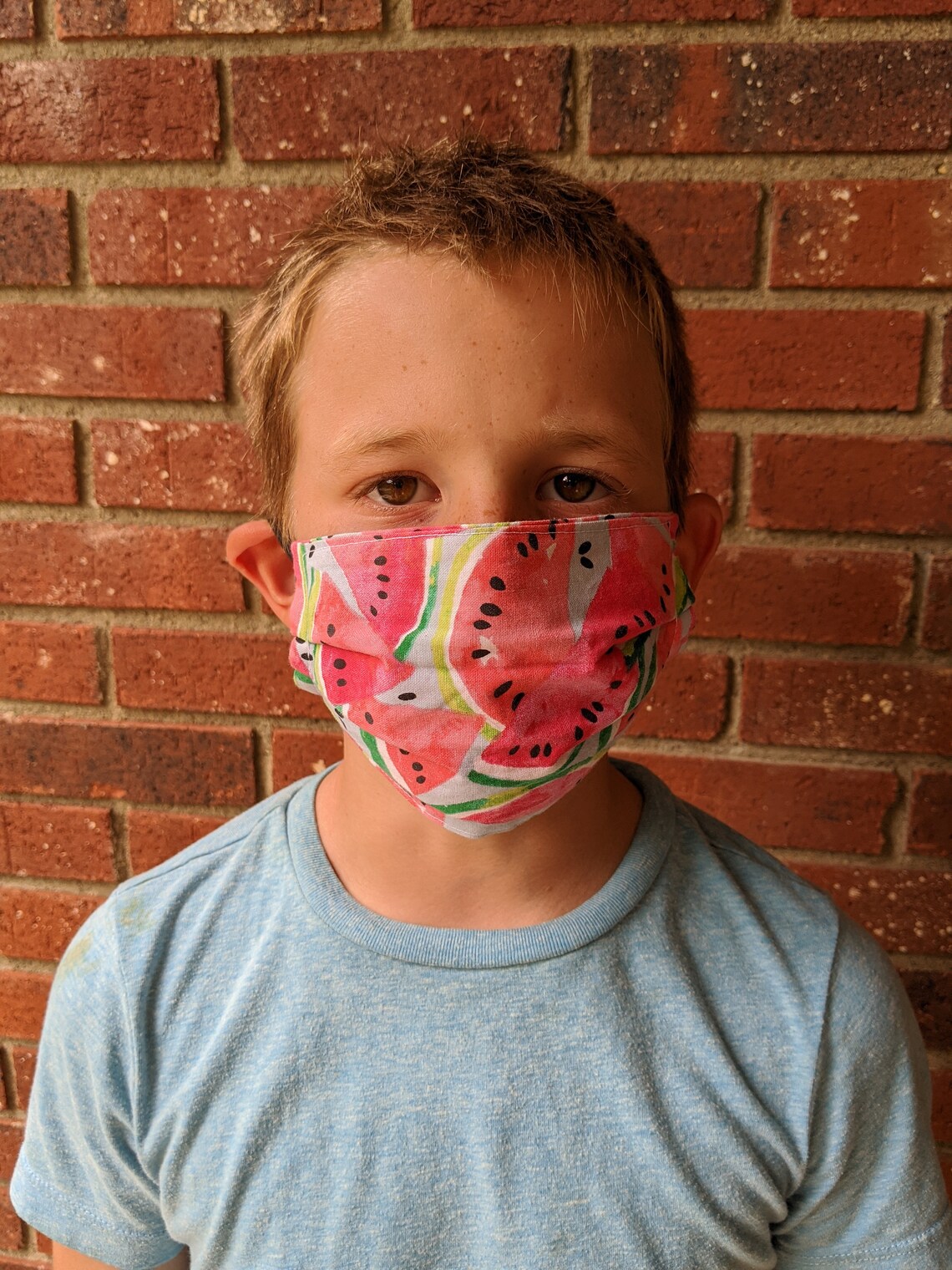 Child Face Mask Ages 512 100 Cotton Washable Reusable Etsy