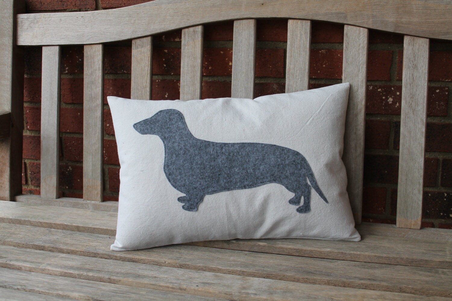 Dachshund Weiner Dog Pillow Cover Ready To Ship Etsy