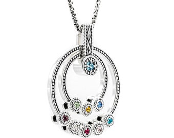Grandmothers Birthstone Necklace, Children's Birthstones, Grandchildren's Birthstones, Birthstone Jewelry, Family Jewelry, Mothers Necklace