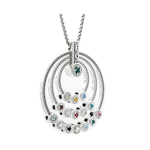 Great Grandmothers Birthstone Necklace image 1