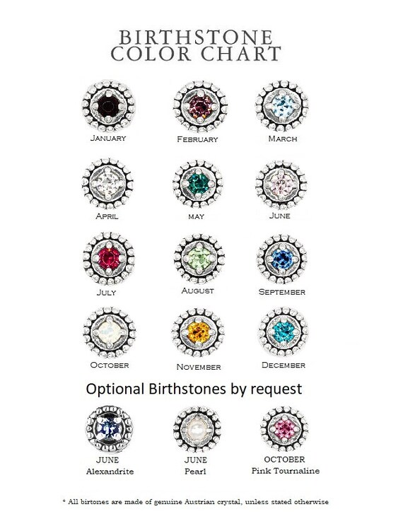October Born Color October Birth Color Chart