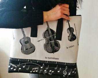Bolso de musica, bolso musical, bolso violin, bolso viola, bolso para musicos,mochila musica,bolsa musica,monedero musica,tela de musica