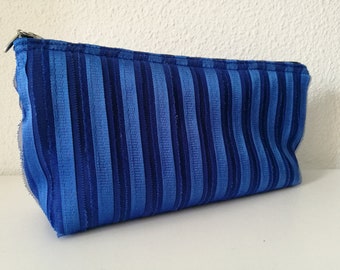 Blue evening clutch,evening bag,blue purse bag,wristlet purse bag,lace blue purse,blue lace bag,blue clutch,evening purse bag,stripes clutch