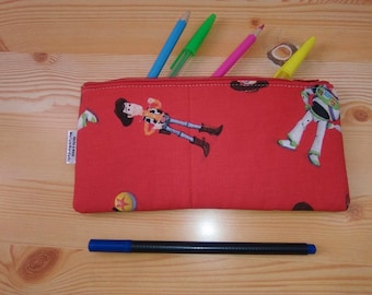 Estuche de niños,estuche de tela,Toy Story,estuche de niño,estuche pelicula,bolsa de aseo,bolsito cremallera,estuche infantil,estuche niña