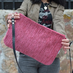 Bolso rosa,bolso de tela,bolso cruzado,bolso de pana,bolso de tela rosa,bolso de mano,bolso de colores,cartera de mano,bolso diario
