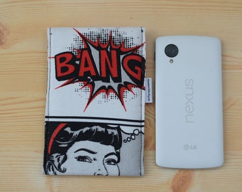 Funda de movil,funda de comic,tela superheroes,tela de comic,funda de iphone,funda galaxy,funda nexus,funda acolchada,funda smartphone