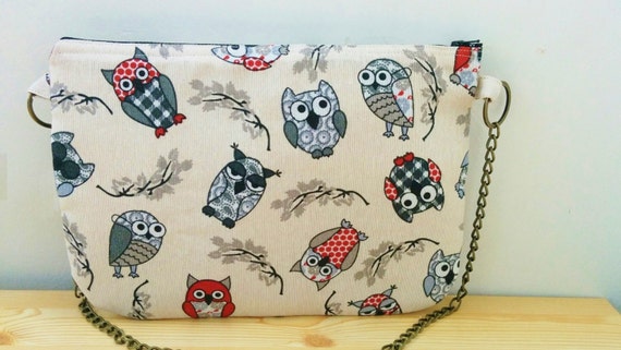 Bolso De Mano Para Viaje Tela Búho Bolso De Mano Para Viaje Tela Búho