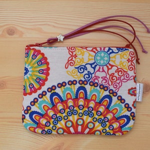 Monedero de tela,monedero cremallera,monedero colores,neceser de tela,monedero mandala,monedero lona,tela mandala,bolsa maquillaje