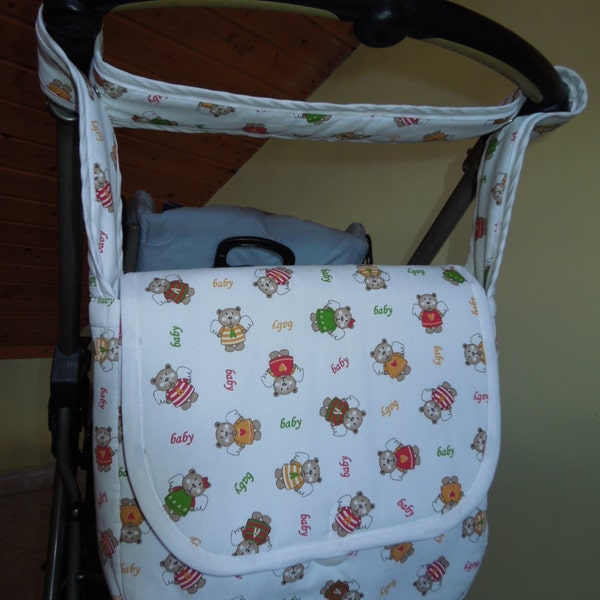 Bolsa carrito bebe,bolsa de bebe,bolsa para bebe,bolsa de ositos,bolsa de paseo bebe,bolsa de viaje bebe,bolsa para bebe viaje,bolsa carrito