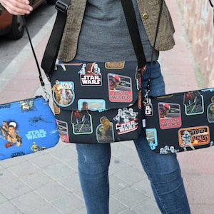 Star Wars Tasche,Star Wars Tasche,Star Wars Stoff,Star Wars Tasche,Crossbody Tasche,Star Wars Print,Rogue One,Empire schlägt zurück,Star Wars