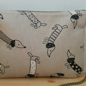 Bolso perros, bolso de perros, bolso de mano,cartera de mano, bolso de cadena, bolso de tela, bolso acolchado,bolso animales, tela de perros