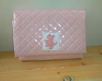 Changing mat, changing pad,pink change mat, changing pad,travel change mat, baby girl mat, baby shower gift,baby girl gift, isolated mat