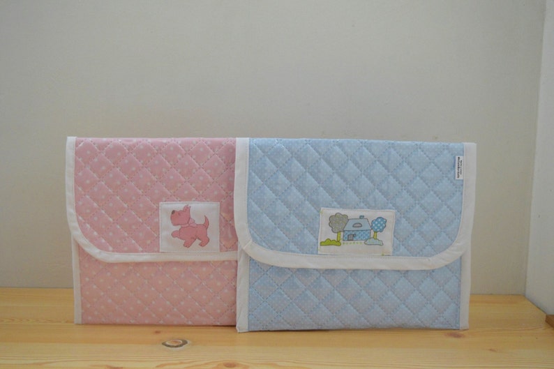 Bolsa Organizadora De Pañales 2 En 1 - Cambiador Plegable, Portátil, Con Bolsillos, Estampado Mundo Animal