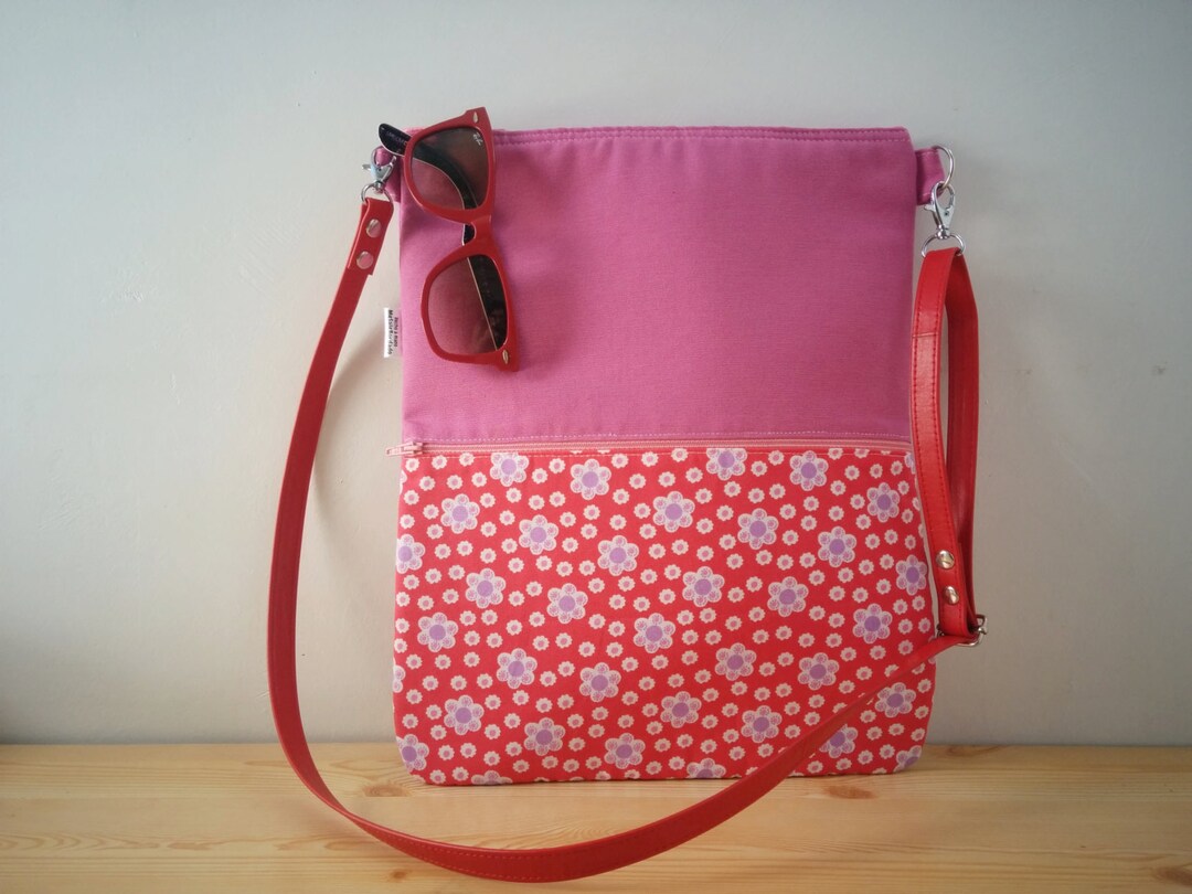 Canvas Tote Bagtote Bagfabric Totecrossbody Bagzippered - Etsy