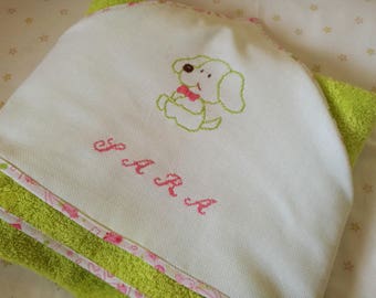 Baby hooded towel,baby towel,baby shower gift,hooded towel,embroidered towel,name towel,custom towel,custom baby,embroidered name,baby bath