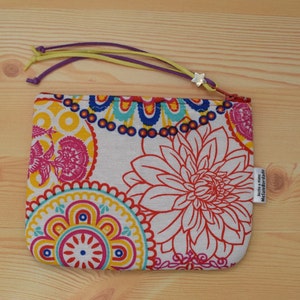 Monedero de tela,monedero cremallera,monedero colores,neceser de tela,monedero mandala,monedero lona,tela mandala,bolsa maquillaje