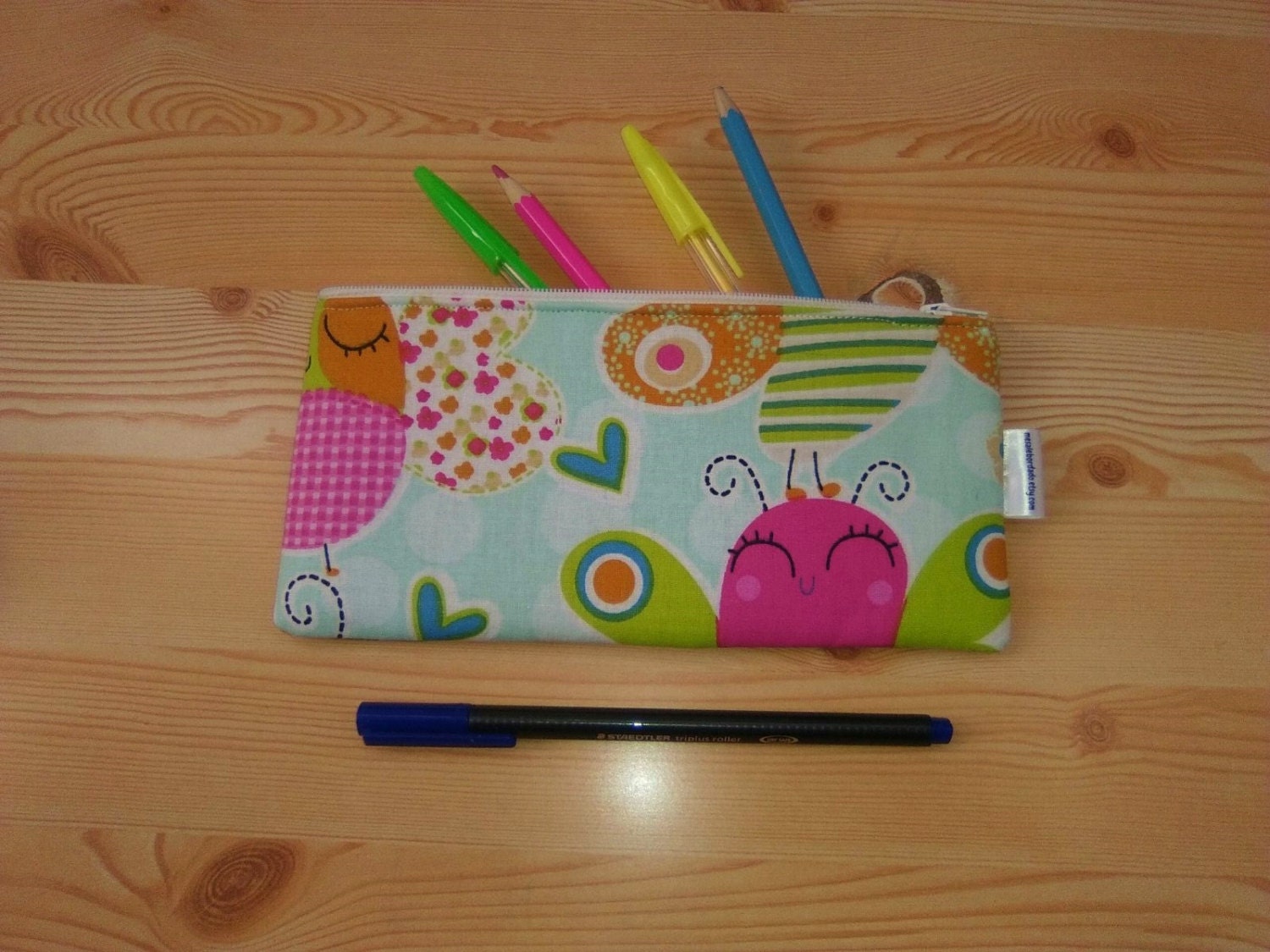 Estuche mariposa,estuche de tela,estuche niña,estuche de chica,estuche animales,bolsa de aseo,bolsito cremallera,bolso cremallera