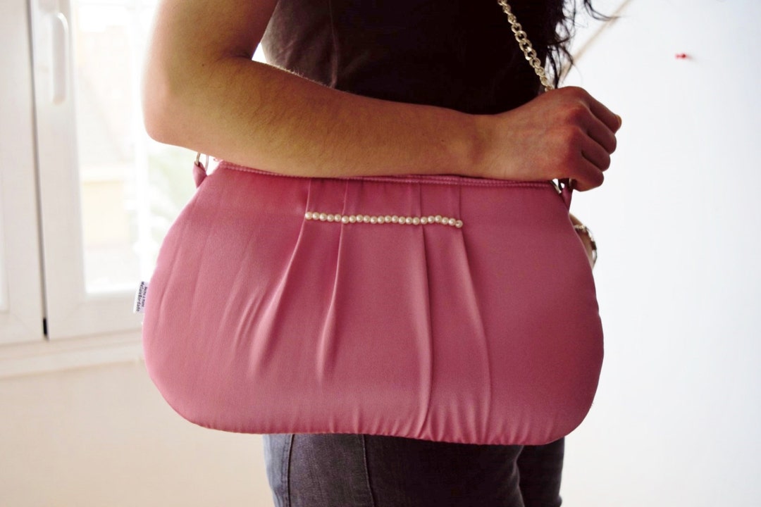 Bolso Rosa bolso Fiesta bolso De Mano bolso De Tela bolso Rosa