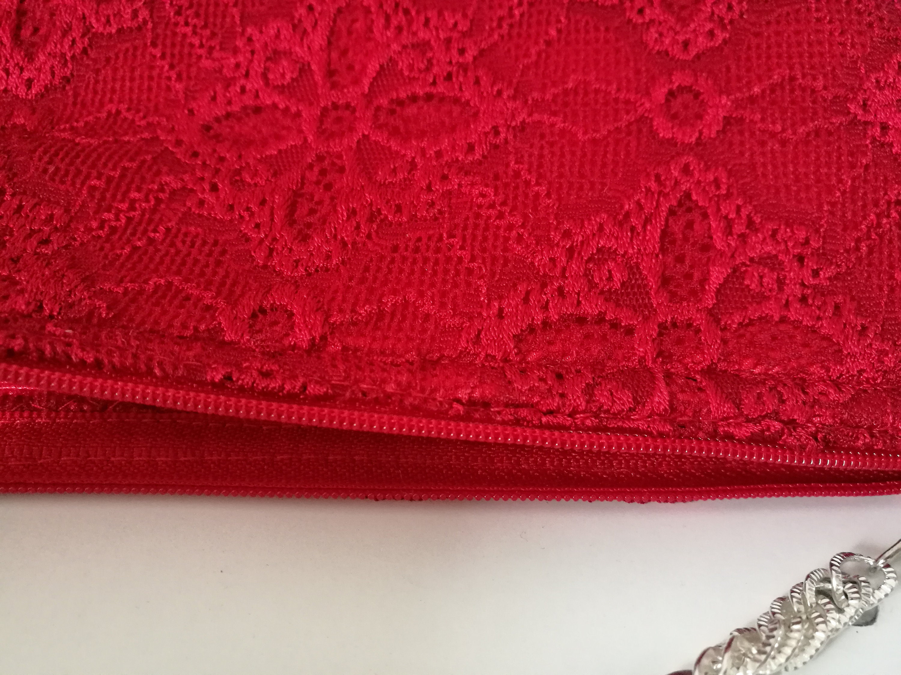 Red lace clutch bag new arrivals