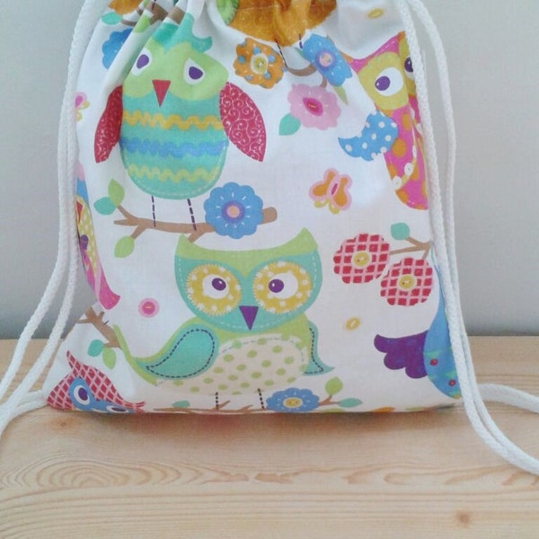 Bolsa de bebe, bolsa de buhos, bolsa pañales, mochila bebe, mochila niño,bolsa de guarderia,bolsa de colegio, bolsa para ropa,bolsa de tela