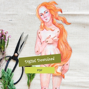 Pappersdockor Venus eller Afrodite, Pappersdockor, Marionett, Thanksgiving - PDF bild 1
