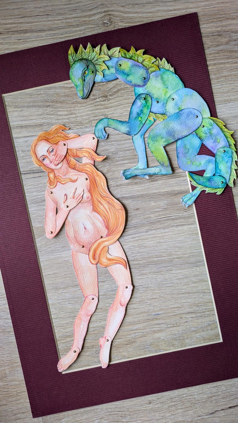 Pappersdockor Venus eller Afrodite, Pappersdockor, Marionett, Thanksgiving - PDF bild 15