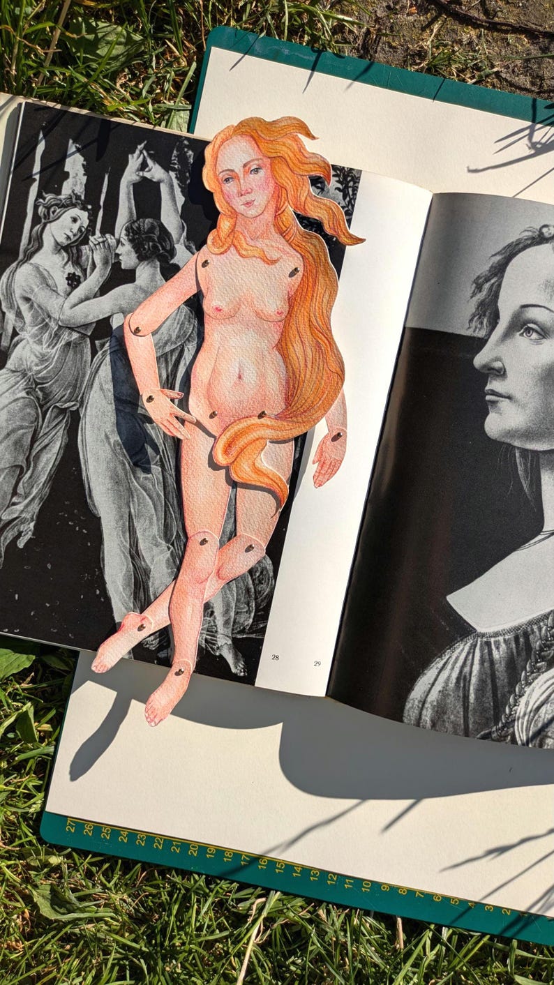 Pappersdockor Venus eller Afrodite, Pappersdockor, Marionett, Thanksgiving - PDF bild 6
