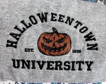 Halloween Town Embroidered Sweatshirt