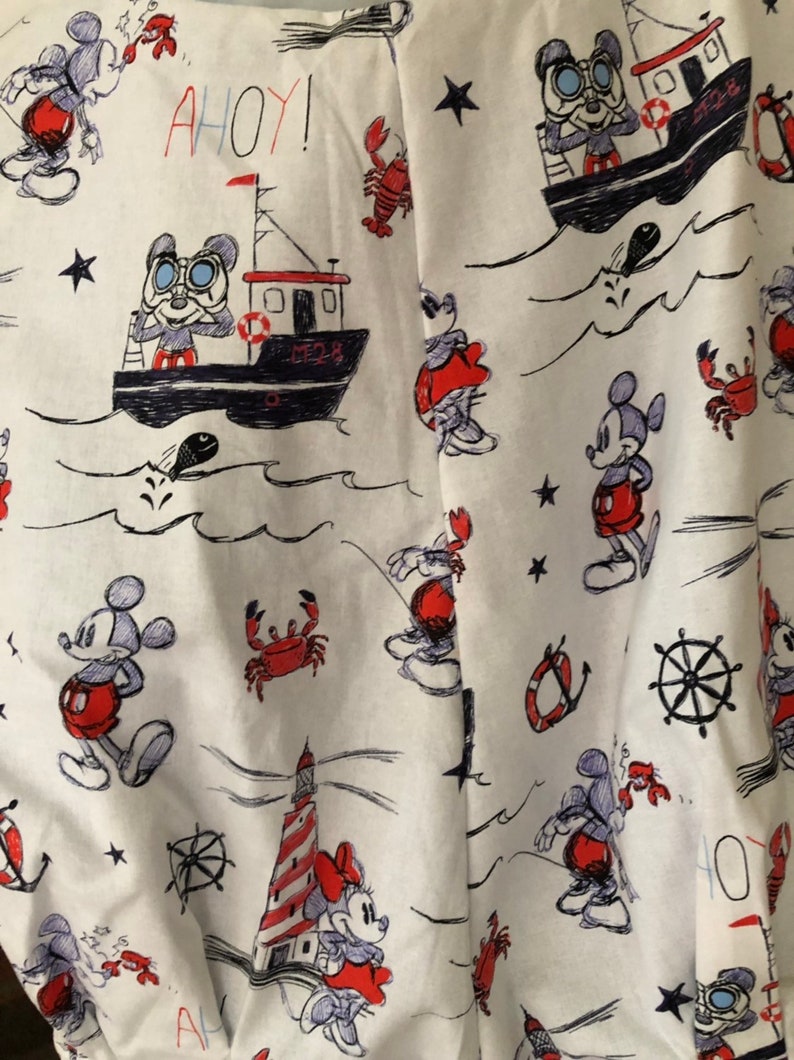Ahoy Mickey and Minnie Mouse disney cross body hobo style bag