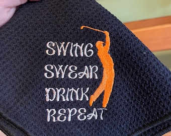 Embroidered (series #3) Golf Towels