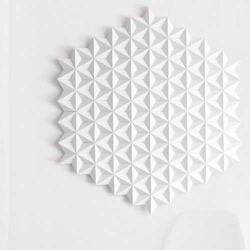 Mandala Large White Wall Decor White Paper Wall Art Etsy