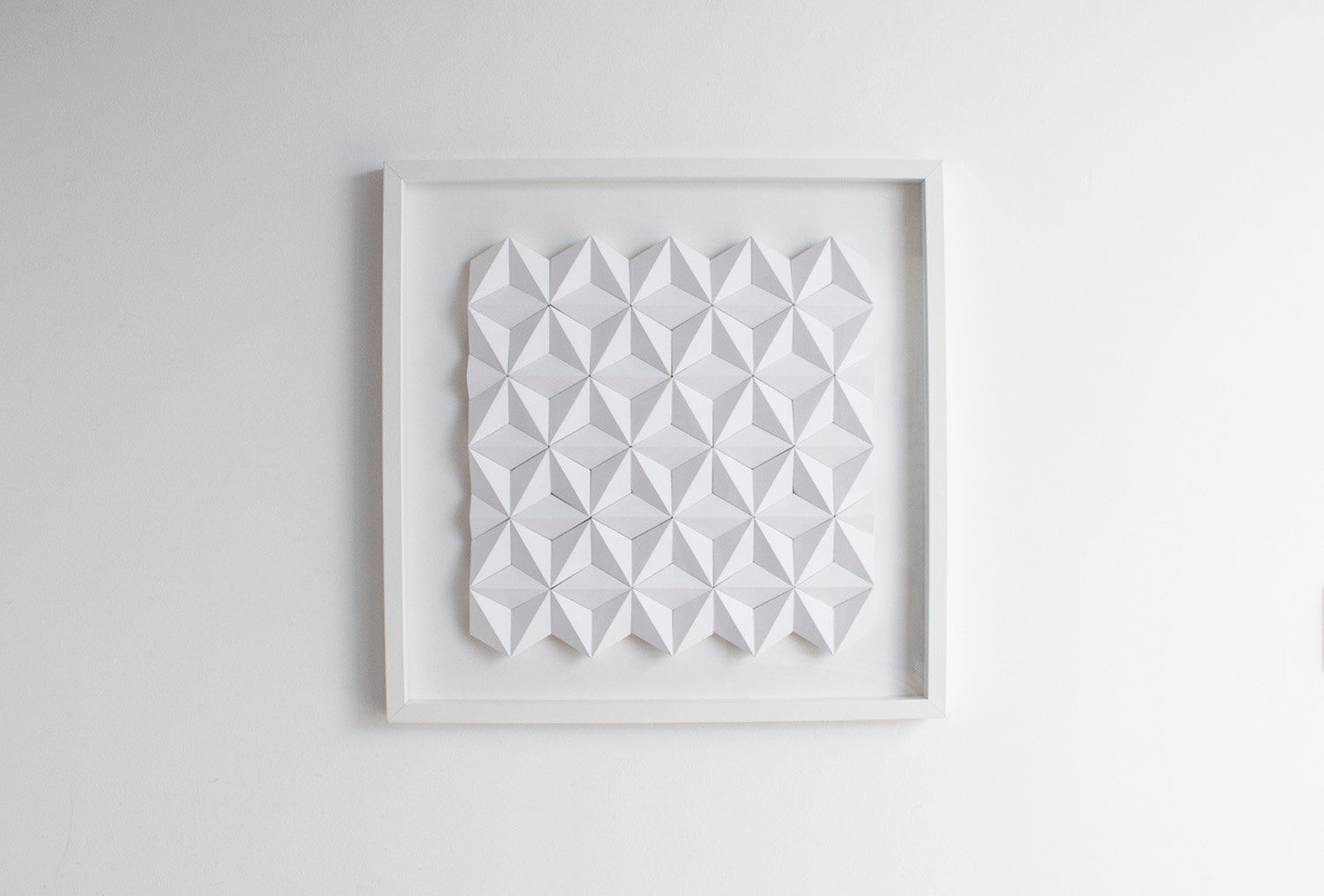 White 3d Wall Art Square Wall Decor Geometric Wall Panel Etsy