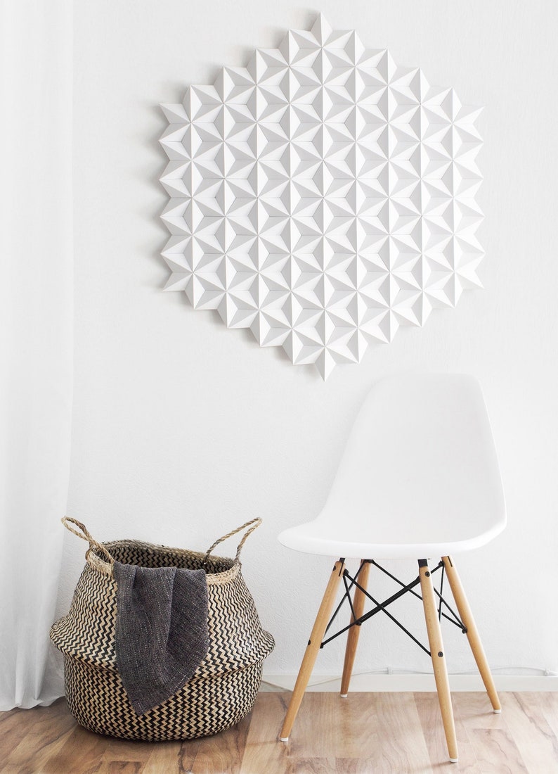 Mandala Large White Wall Decor White Paper Wall Art Etsy