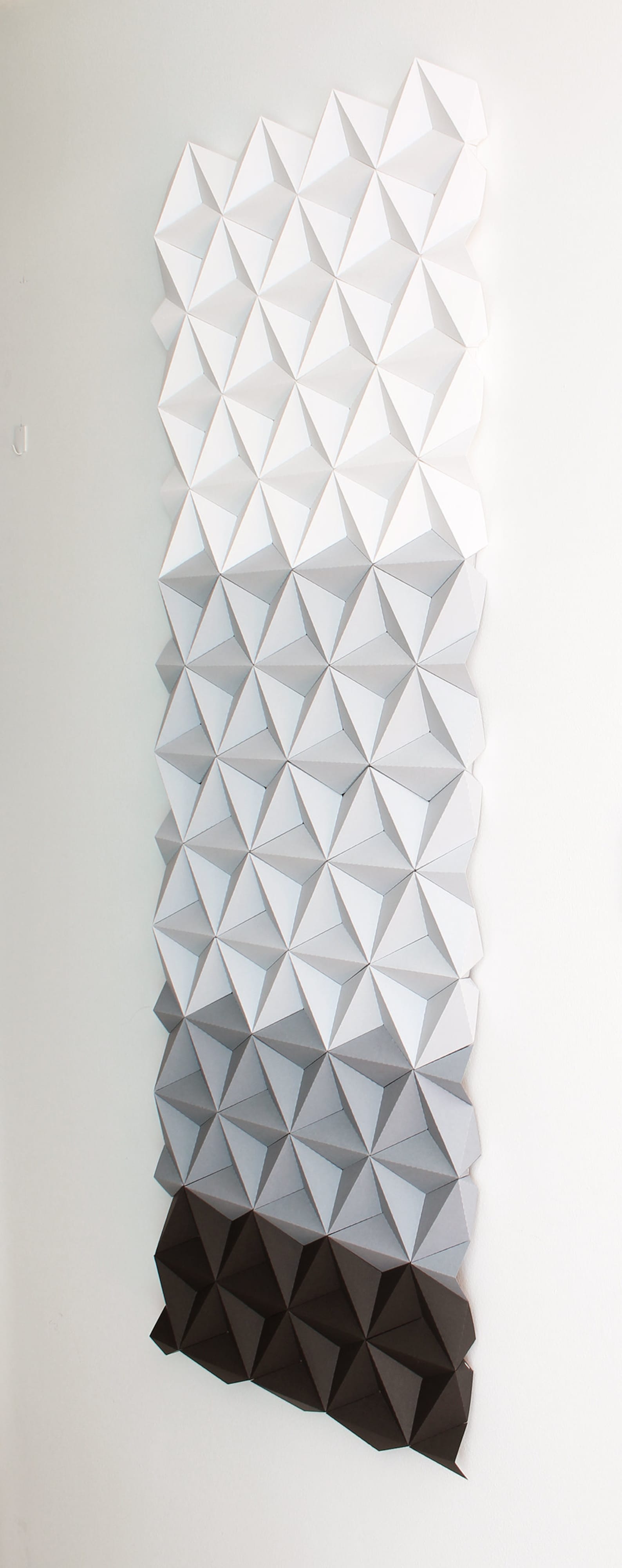 White Black Gray Geometric Wall Art Contemporary Home Decor, Original Art, Rectangle Wall Art