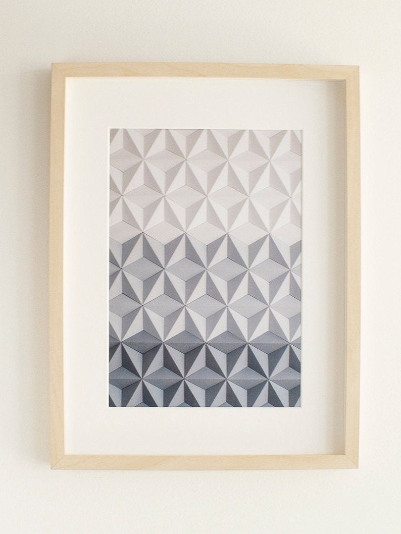 Printable Geometric Wall Art Grey and White Wall Art Digital Etsy