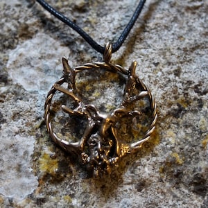 Hern Pagan bronze amulet talisman